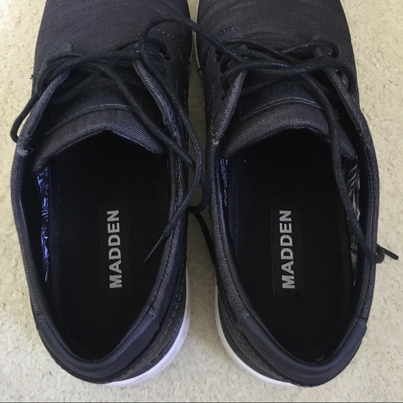 %% MADDEN Men’s Black Shoes Size 9 M-Lovitt City - Picture 4 of 7